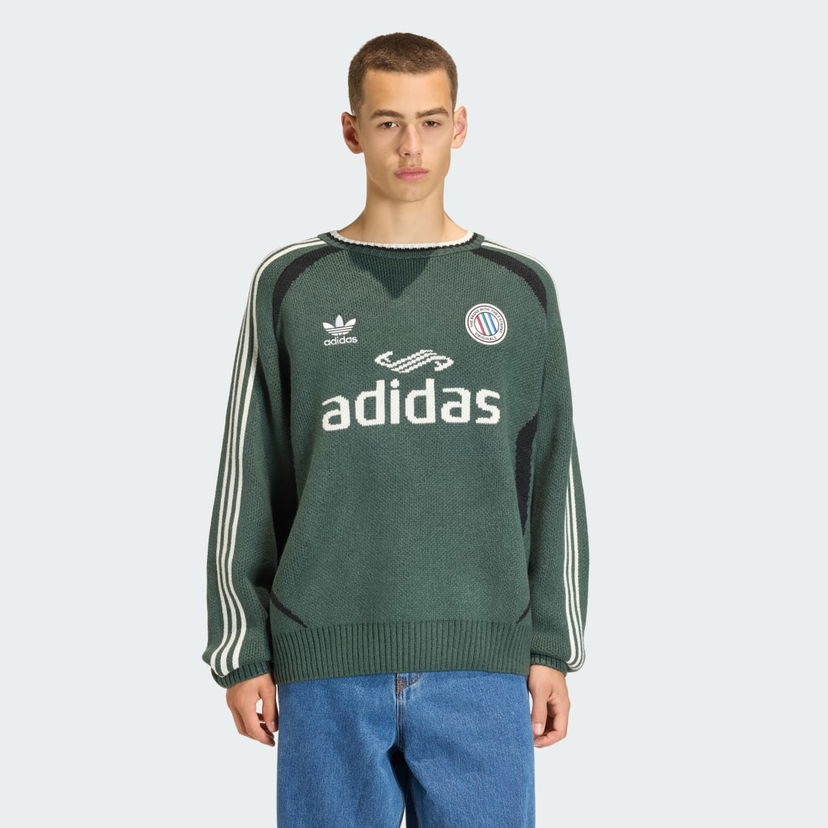 Sweater adidas Performance Adicolor Blokecore Sweater Grön | KQ5082