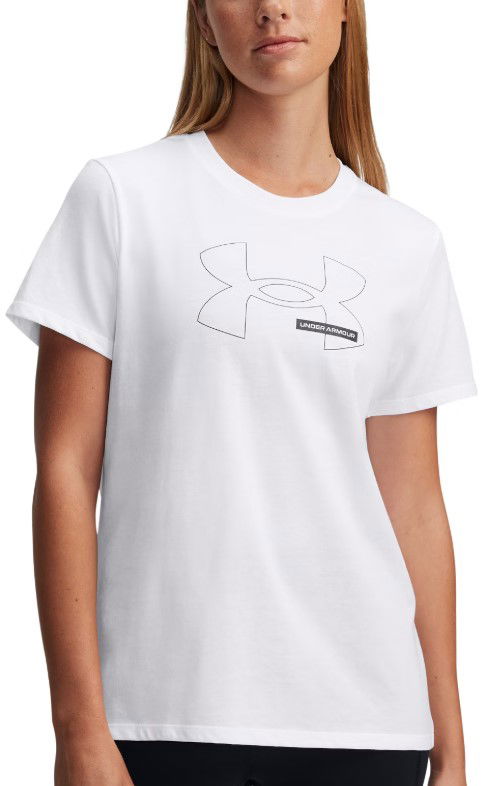 T-shirt Under Armour Rival Outline Short Sleeve T-Shirt Vit | 1389719-100