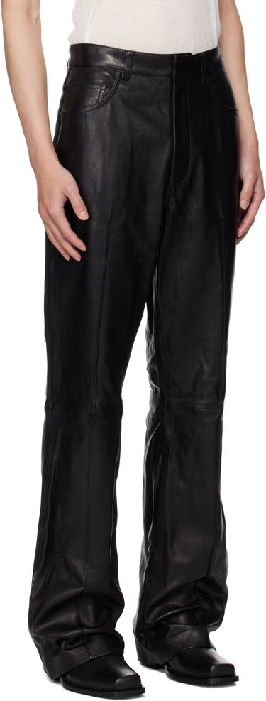 Byxor AMIRI AMIRI Boot Cut Leather Pants Svart | AMLTPA1009, 1