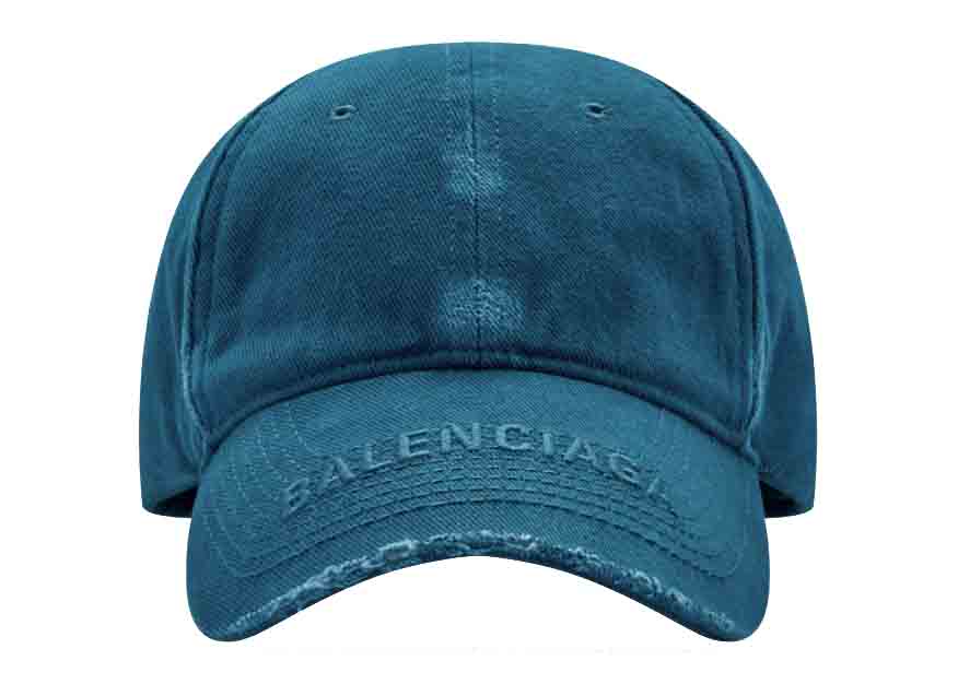 Keps Balenciaga Logo Visor Cap Mörkblå | 673318410B24444, 0