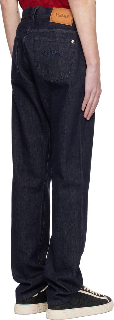 Jeans Versace Relaxed-Fit Jeans Mörkblå | 1015844_1A12477, 2