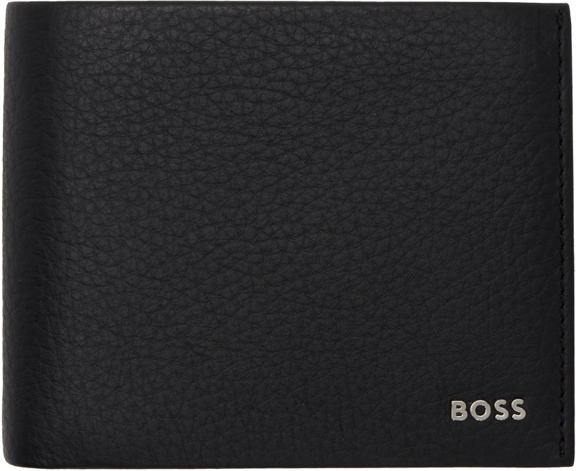 Plånbok BOSS Men's Leather Bifold Wallet Svart | 50529505