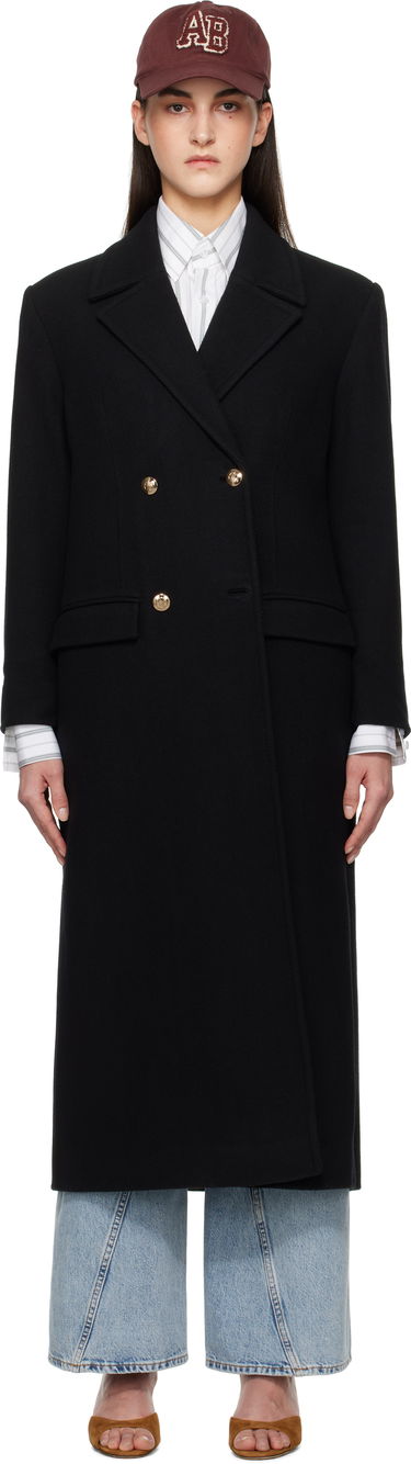 Rockar Anine Bing Anine Bing Raleigh Double-Breasted Coat Svart | A-01-10456-BLK1, 0