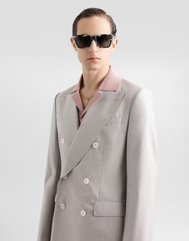 Träningsoverall Dolce & Gabbana Dolce & Gabbana Deconstructed Double-breasted Wool And Silk Suit Grå | GK021TFU3H1F0372, 3