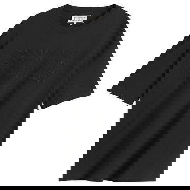 T-shirt Maison Margiela Maison Margiela Oversized T-Shirt with Numbers Logo and Paris Embroidery Svart | S50GC0705-S24567-855, 1