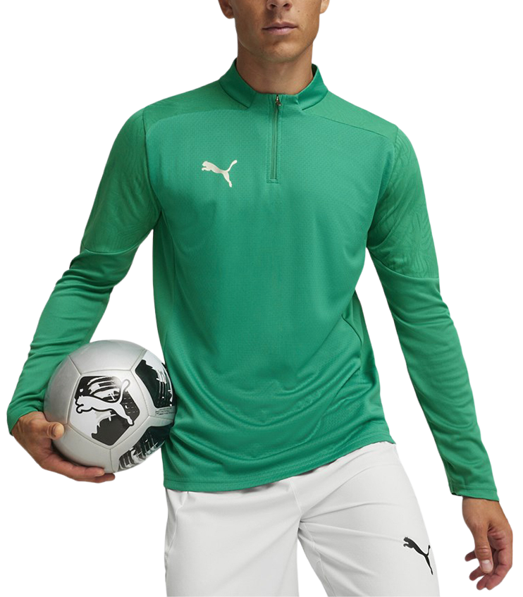 T-shirt Puma teamFINAL Training 1/4 Zip Top Grön | 658551-05