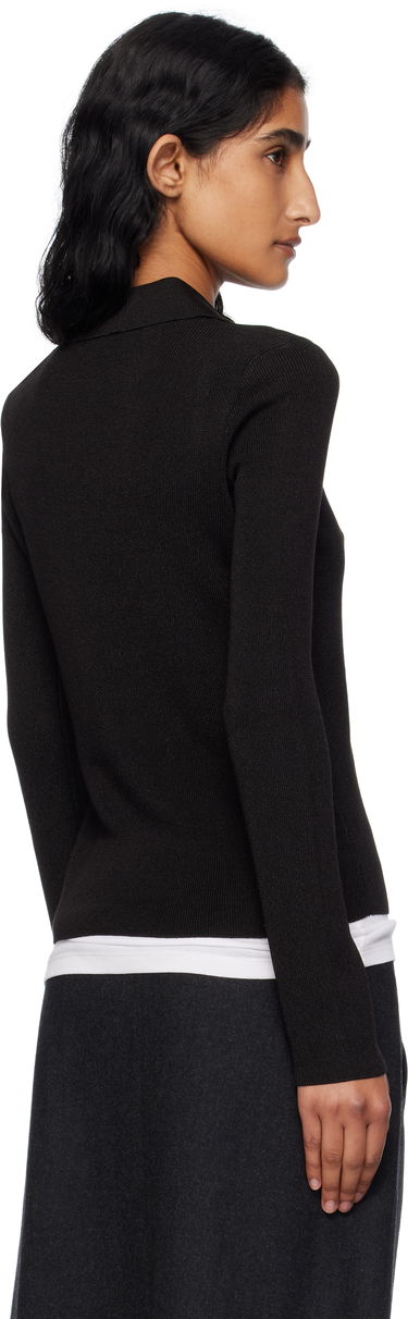 Polotröja A.P.C. A.P.C. Mila Knit Polo Top Svart | VIAMD-F23433, 2