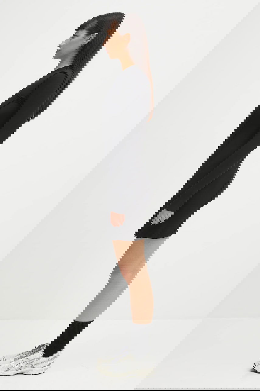 Klä Palm Angels Logo Rib Mini Dress Svart | PWDH004C99FAB0011003, 1