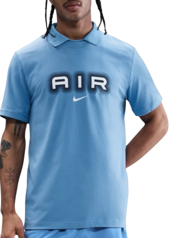 Polotröja Nike Nike Air Graphic Polo Shirt Blå | hm0185-489