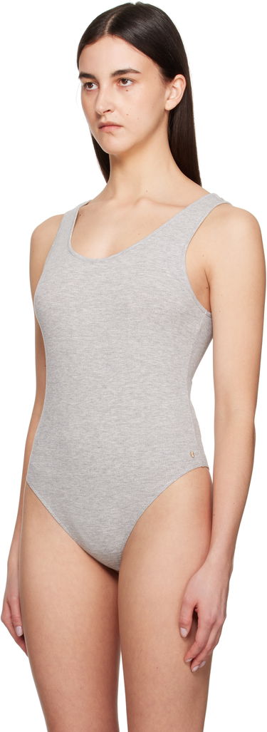 Linne Anine Bing Anine Bing Ginny Scoop Neck Sleeveless Bodysuit Grå | A-08-10672-GRM5, 3