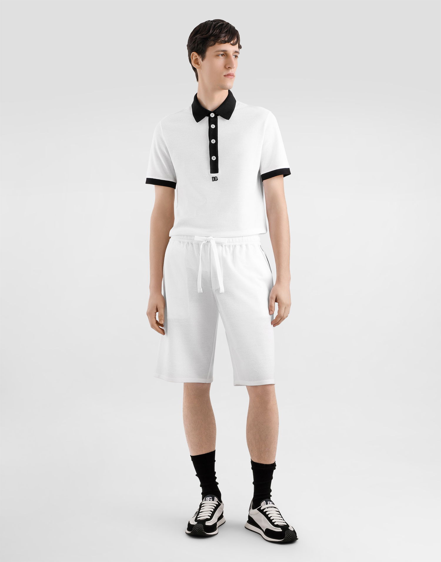 Shorts Dolce & Gabbana Dolce & Gabbana Cotton Piqué Shorts Vit | GV5MAZHU7UTW0800, 1