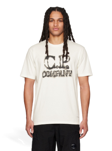 T-shirt C.P. Company Blurry T-Shirt Vit | 14CMTS348A-005431G