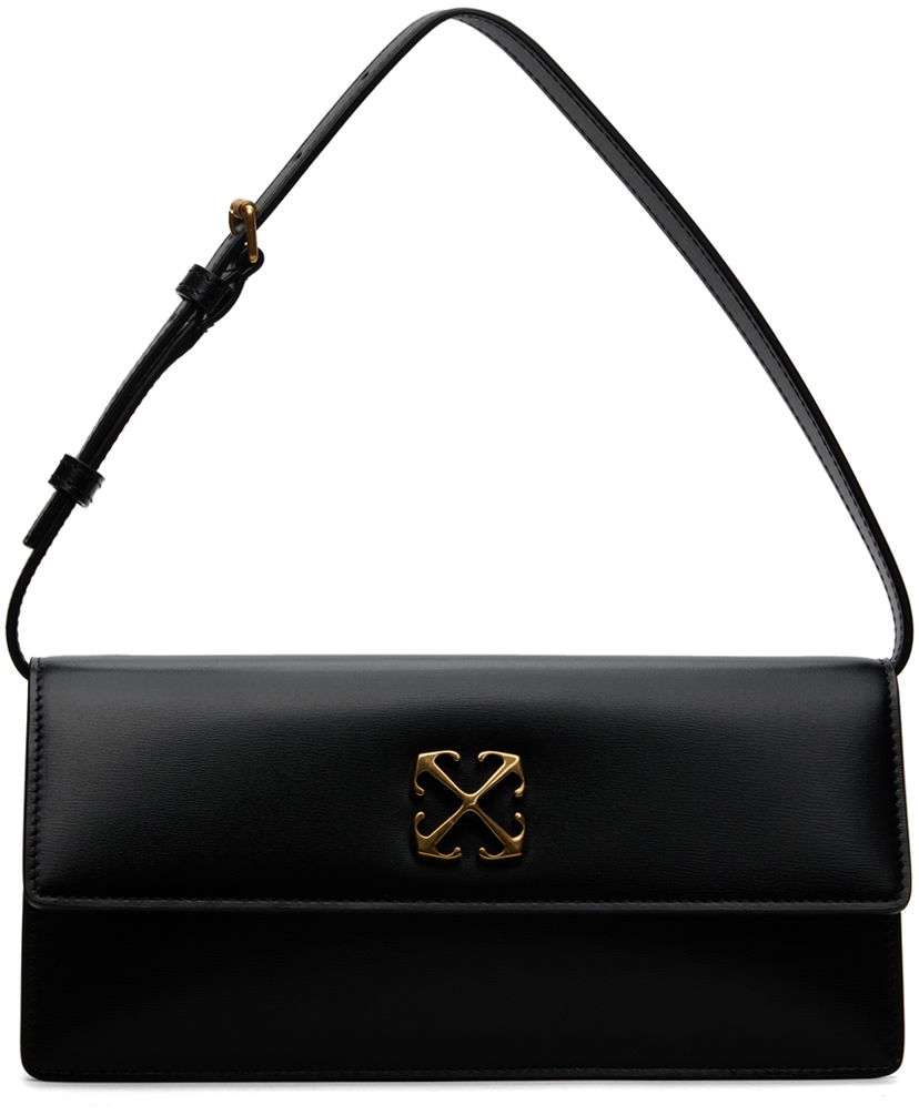 Axelväska Off-White Black Jitney 1.0 Shoulder Bag Svart | OWNN172C99LEA0011000