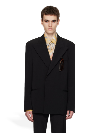 Rockar Acne Studios Double Breasted Blazer Svart | BH0189-