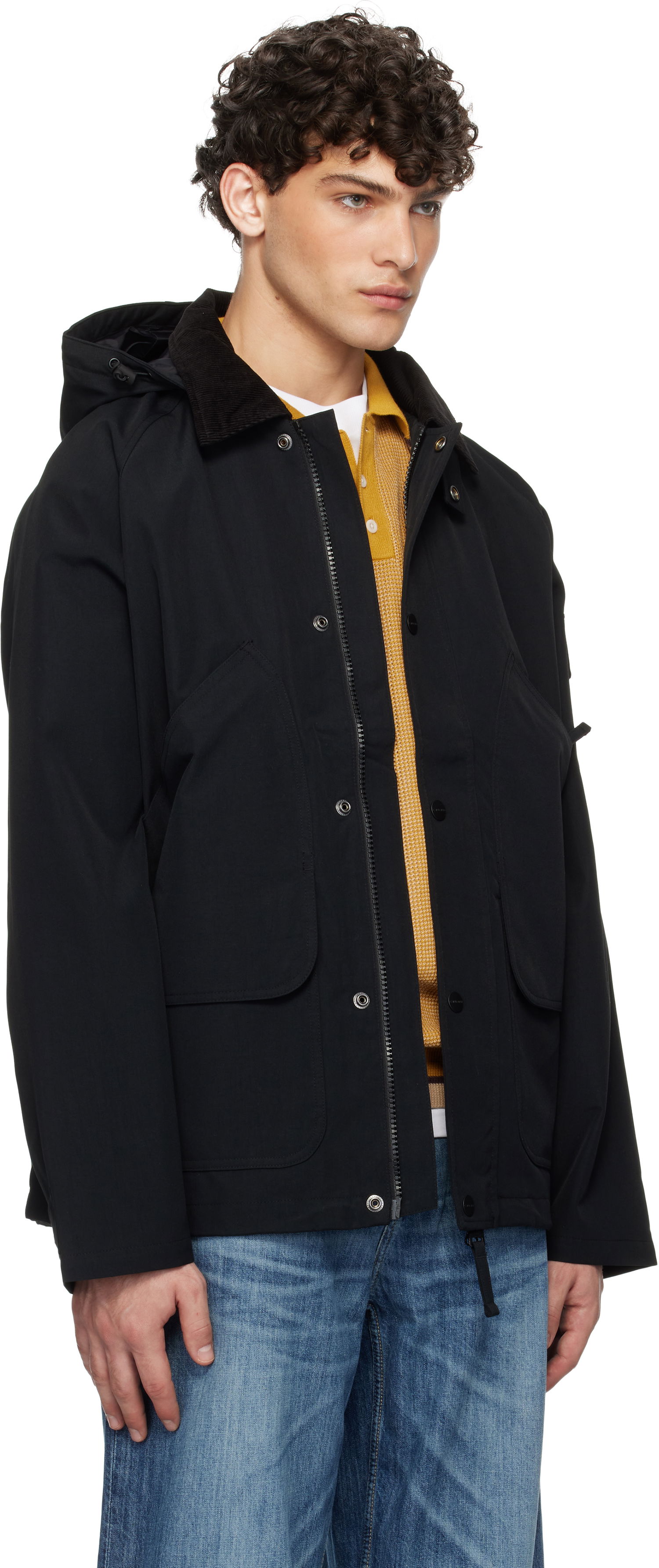Parkas Carhartt WIP Black Hooded Work Jacket Svart | I033871, 1