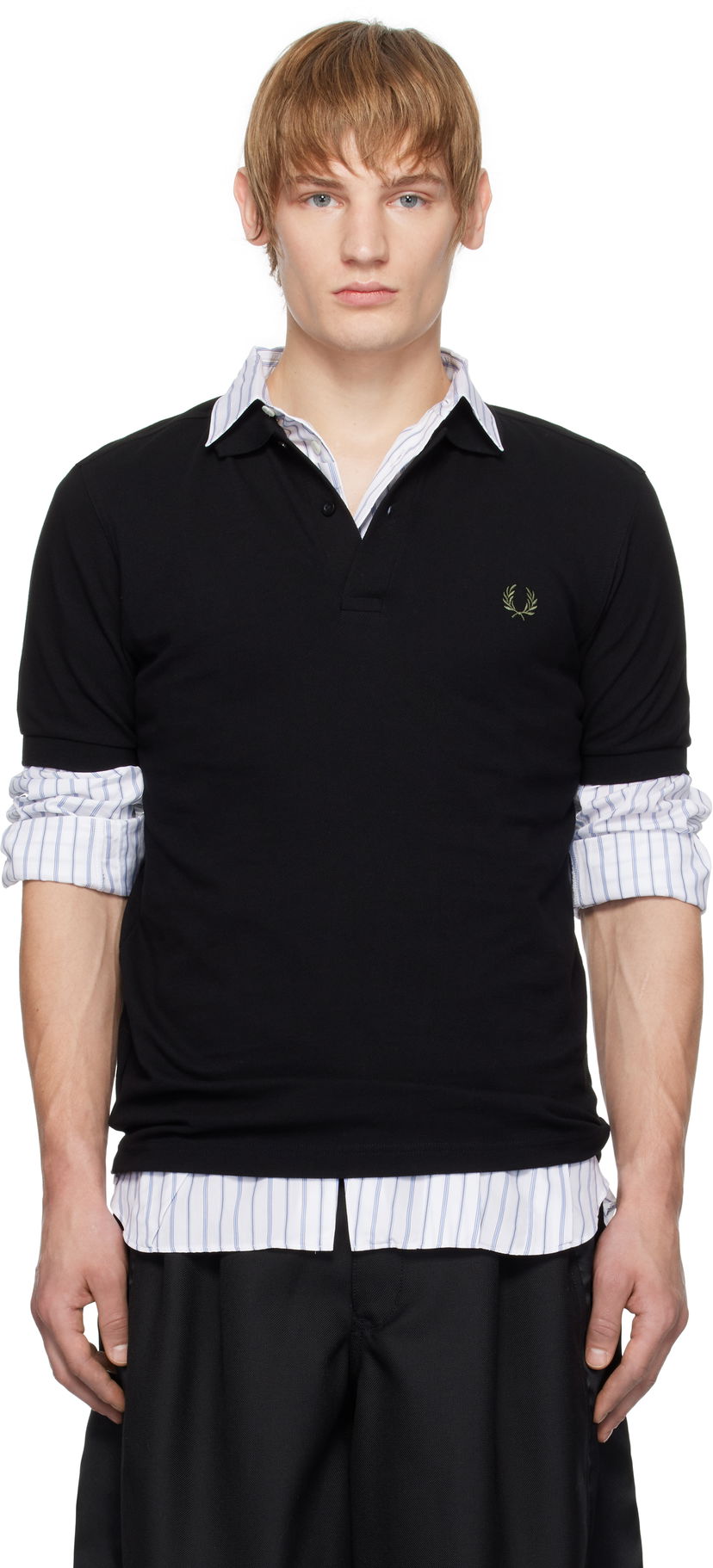 Polotröja Comme des Garçons Shirt Edition 'Freedom Is Energy' Polo Svart | FN-T501-W24