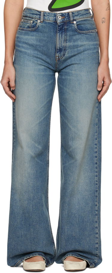 Jeans KENZO Kenzo Paris Ayame Wide Leg Jeans Blå | FF52DP2176S7, 0