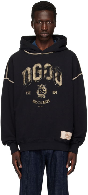 Sweatshirt Dolce & Gabbana Oversize Hoodie Svart | G9AJATG7NQC, 0
