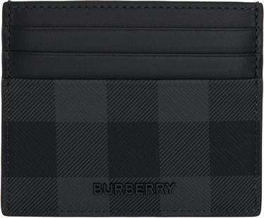Plånbok Burberry Burberry Sandon Check Card Holder Svart | 8112259, 0