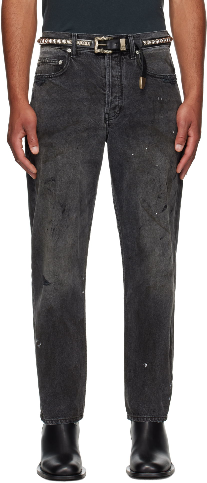 Jeans Enfants Riches Déprimés Enfants Riches Déprimés Baggy Jeans Svart | 050-405