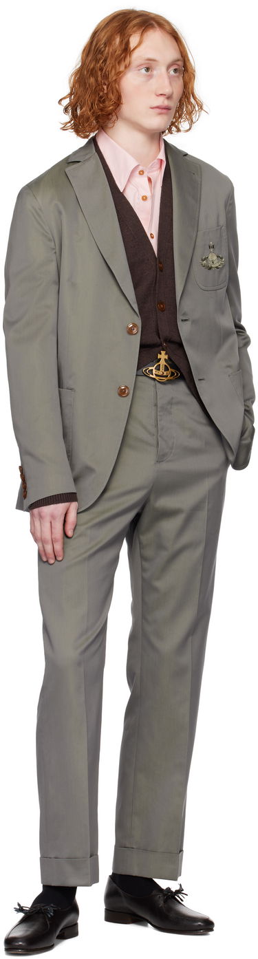 Byxor Vivienne Westwood Vivienne Westwood Doc Trousers Grå | 2F01001B-W011Z-, 4