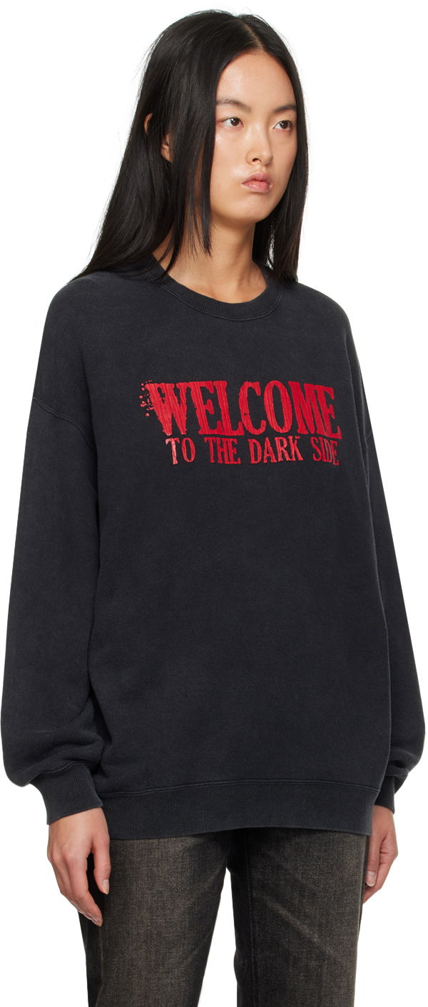 Sweatshirt R13 R13 'Welcome To The Dark Side' Sweatshirt Svart | R13WK004-K103C, 1