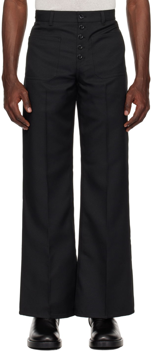 Byxor Courrèges Multiflex Flared Trousers Svart | 124CPA201PL0136