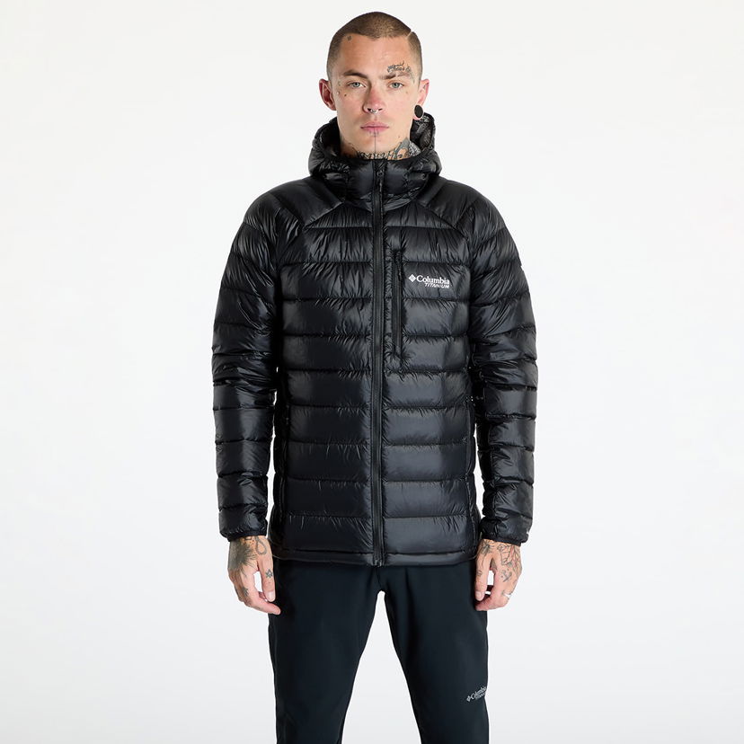 Pufferjacka Columbia Arctic Crest™ Down Hooded Jacket Black Svart | 2088774010