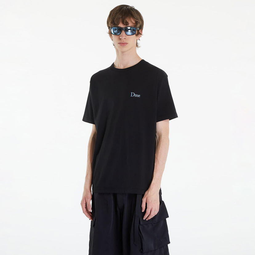 T-shirt Dime Classic Small Logo T-Shirt Black Svart | DIMESP24D211BLK