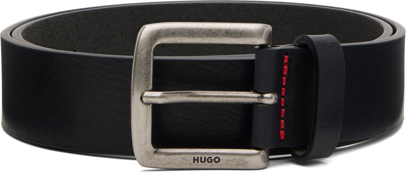 Bälten BOSS HUGO Vegetable-Tanned Belt Svart | 50553776