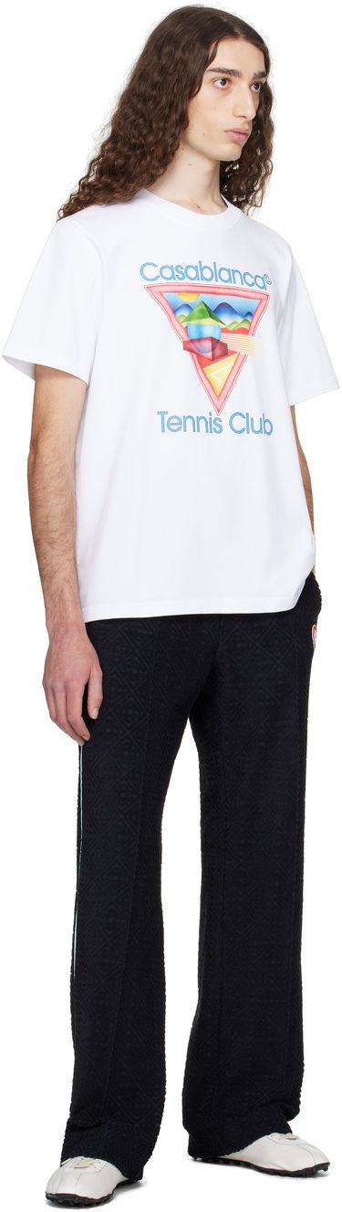 T-shirt Casablanca Casablanca 'Tennis Club' Icon T-Shirt Vit | MPF25-JTS-001-01, 3