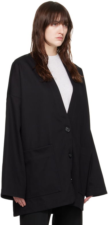 Rockar TOTEME TOTEME Patch Pocket Cardigan Svart | 243-WRO0128-FB0188, 1