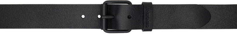 Bälten Carhartt WIP Script Leather Belt Svart | I030992