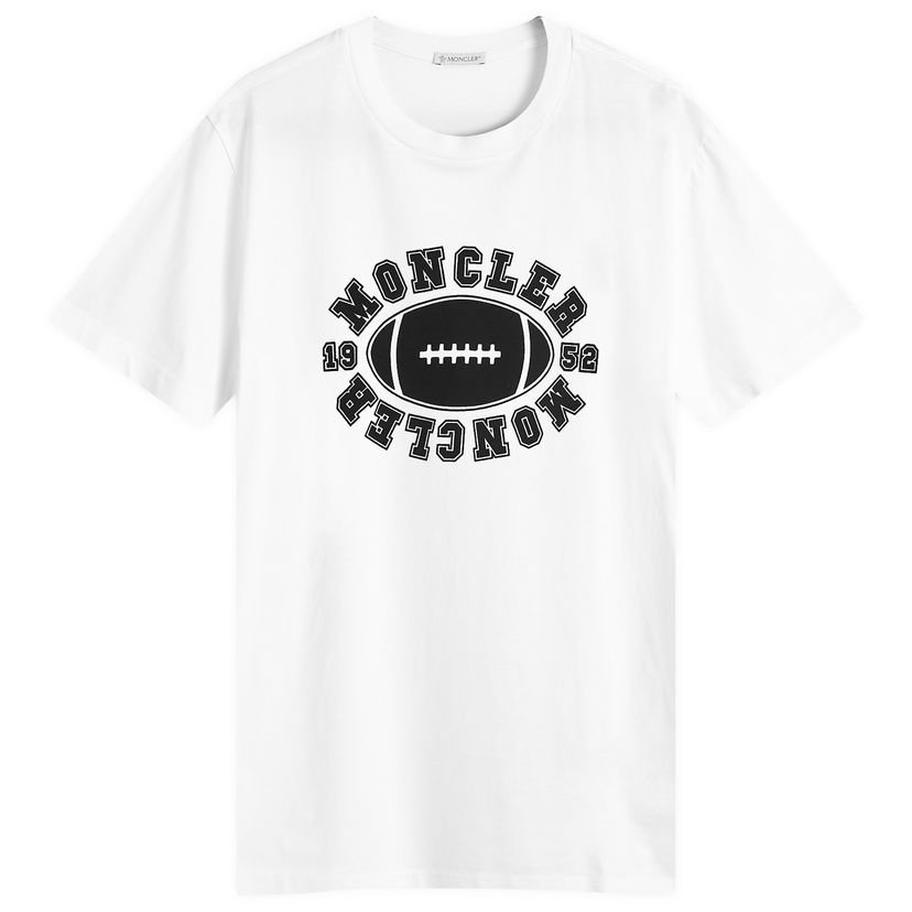 T-shirt Moncler 1952 Football T-Shirt Vit | 8C000-89AKK-12-032