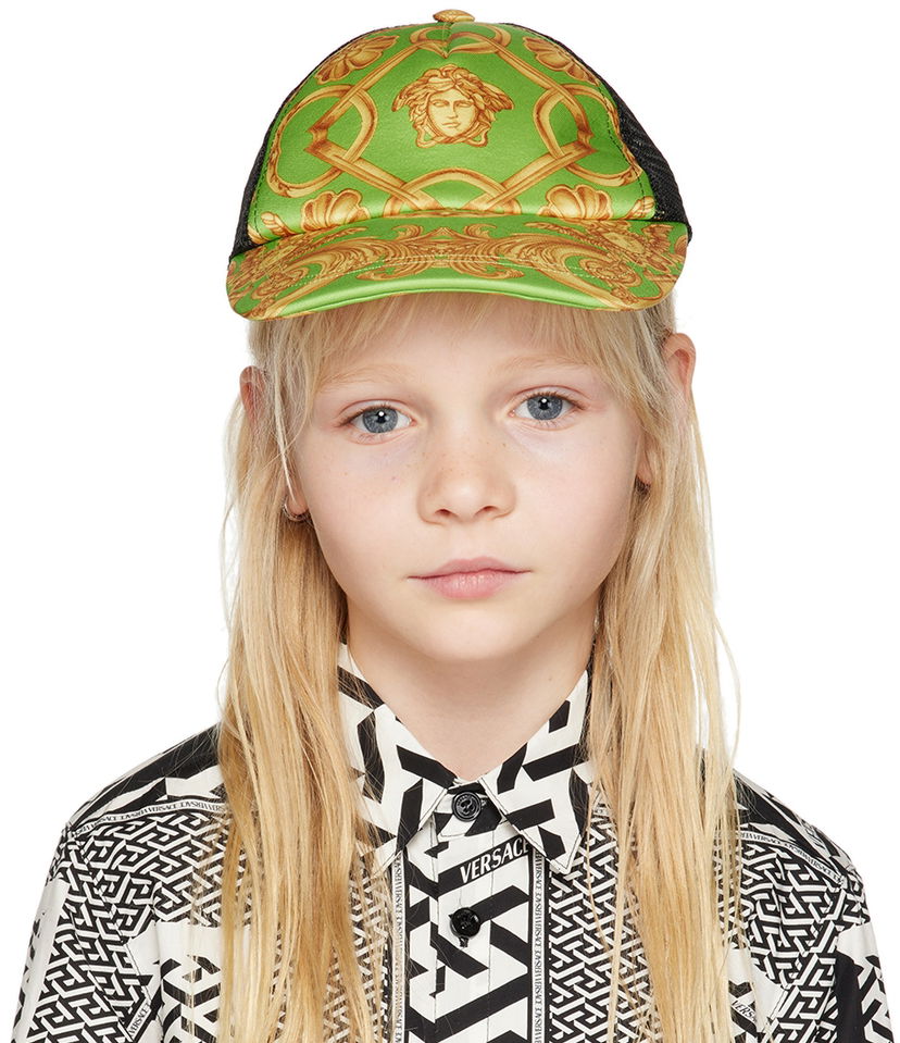 Keps Versace Kids Heritage Trucker Hat Grön | 1008201_1A06924