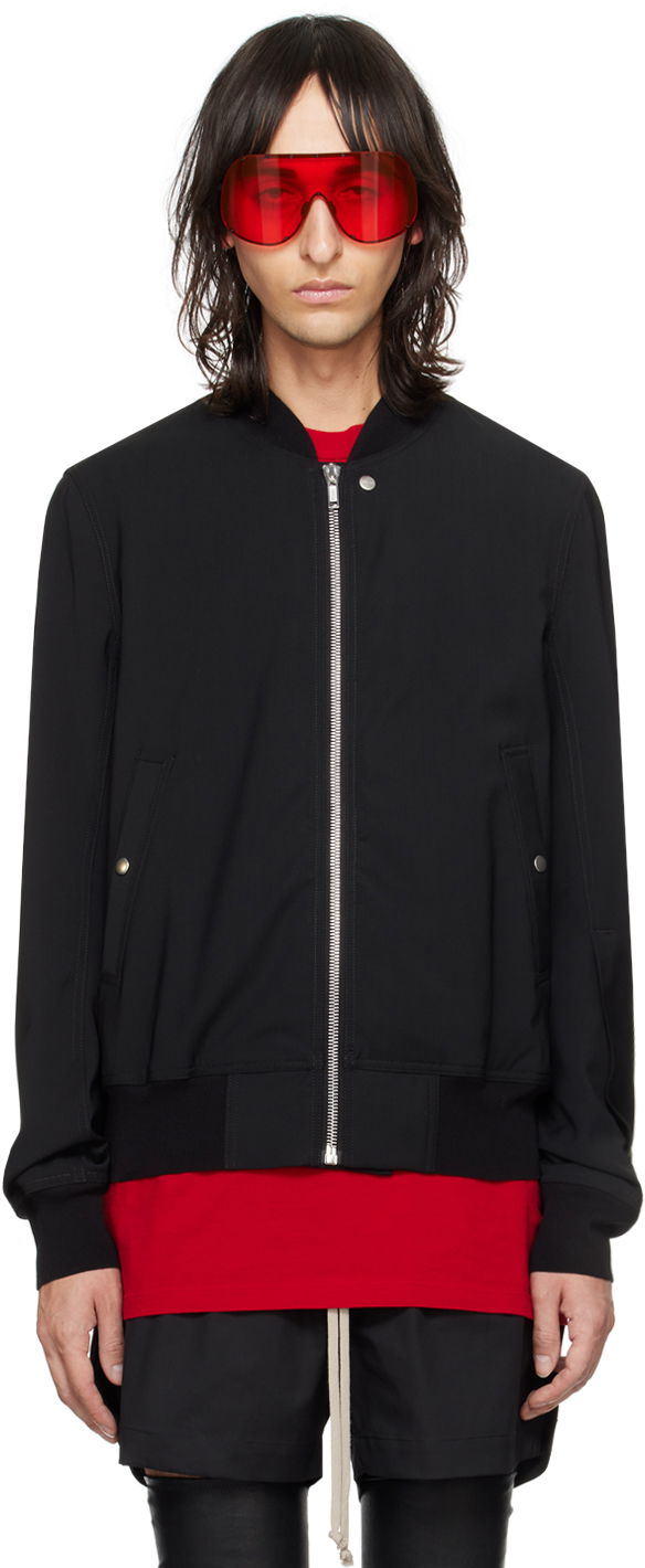 Bomberjacka Rick Owens Classic Flight Bomber Jacket Svart | RU01D3782 WL