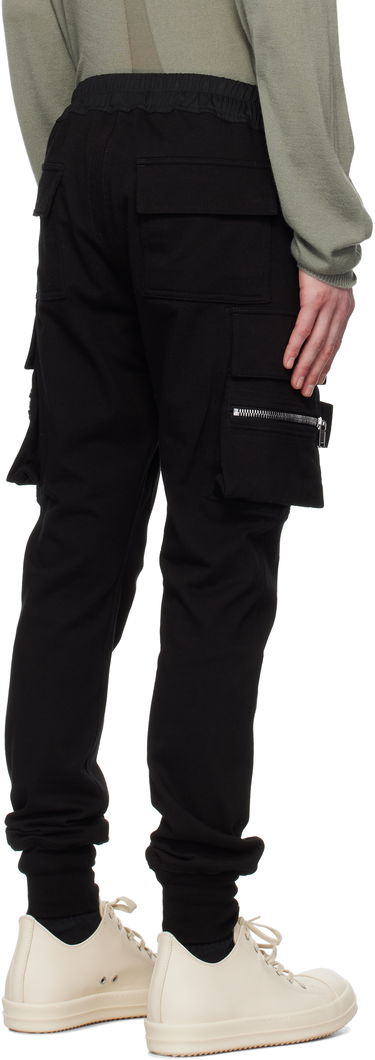 Cargo byxor Rick Owens Rick Owens Hollywood Mastodon Cargo Pants Svart | RU01E5396 BA, 2