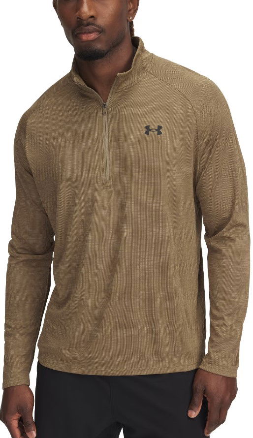 Sweatshirt Under Armour UA Tech Textured 1/2 Zip Top Grön | 1382797-251