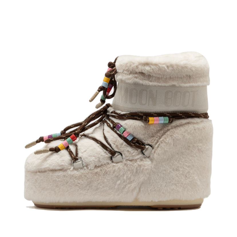 Sneakers och skor Moon Boot Faux Fur Beads Boots Beige | 80D1409470-L002