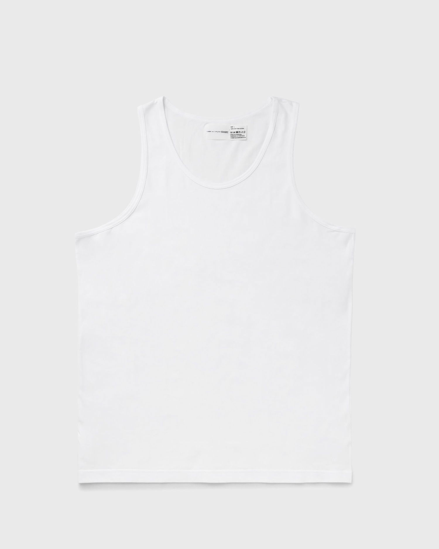 Linne Comme des Garçons Sleeveless T-Shirt Vit | FZ-T911-PER-4, 0