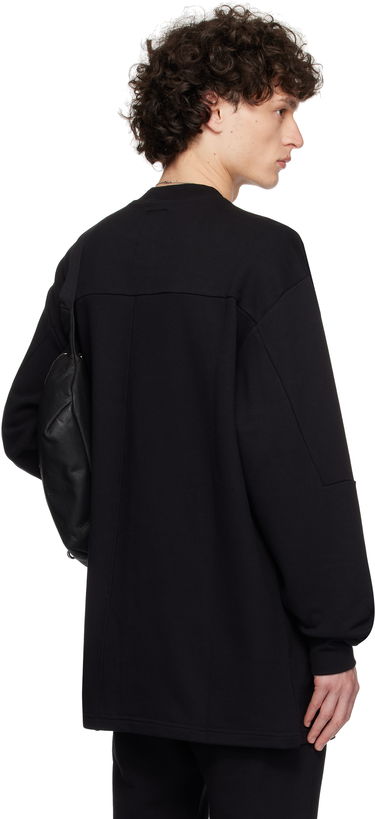 Sweatshirt Rick Owens Rick Owens Champion Edition Girdered Sweatshirt Svart | CM01E1671 CHFE FELPA, 2