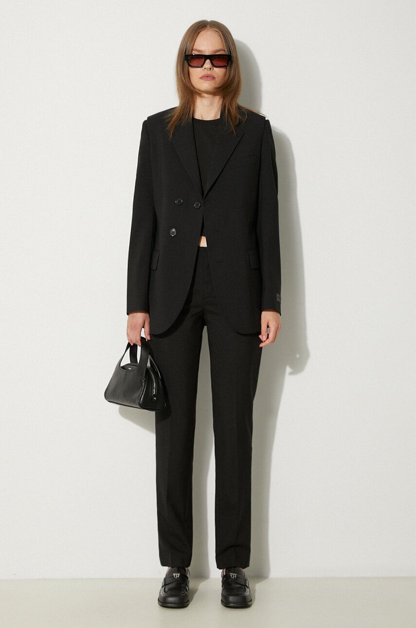 Jacka KENZO Virgin Wool Waisted Blazer Svart | FE62VE2549GE.99, 1