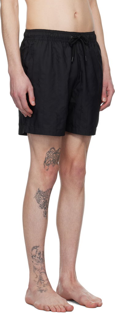 Badkläder BOSS BOSS Embroidered Swim Shorts Svart | 50534310, 1
