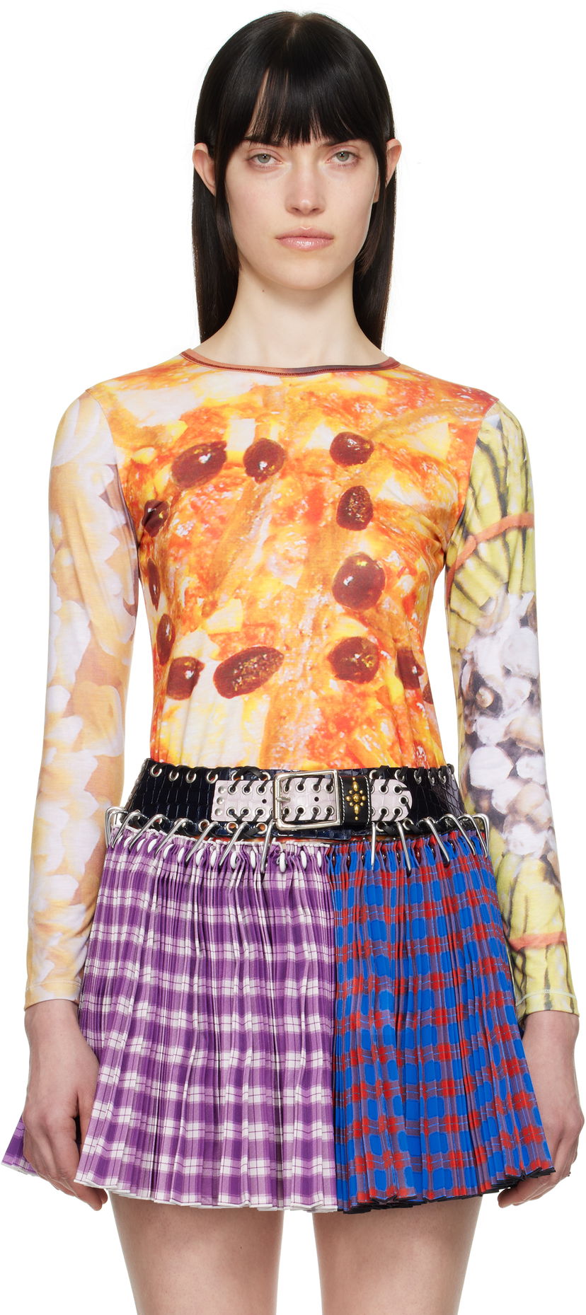 T-shirt Chopova Lowena Chopova Lowena 'Dinner's Served' Fitted Jersey T-Shirt Flerfärgad | 2306