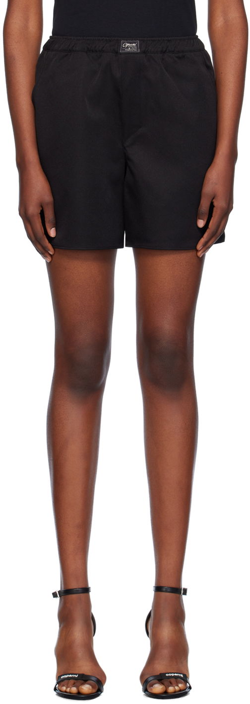 Shorts Coperni Designer Satin Boxer Shorts Svart | COPP92F3004