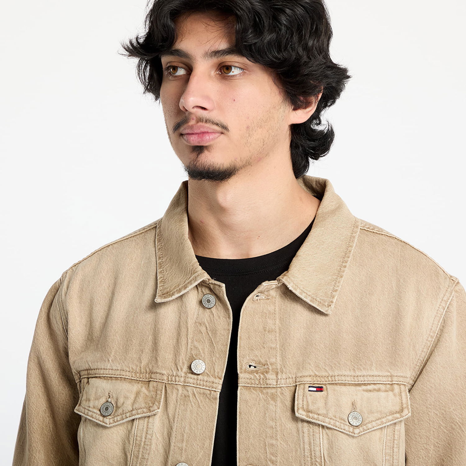 Jacka Tommy Hilfiger Tommy Jeans Ryan Regular Trucker Denim Jacket Beige | DM0DM21857 1CE, 1