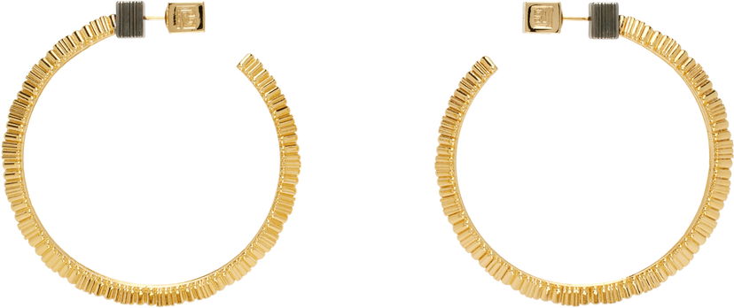Örhängen Balmain Balmain Perfume Hoop Earrings Gul | EN0XK486MBEL