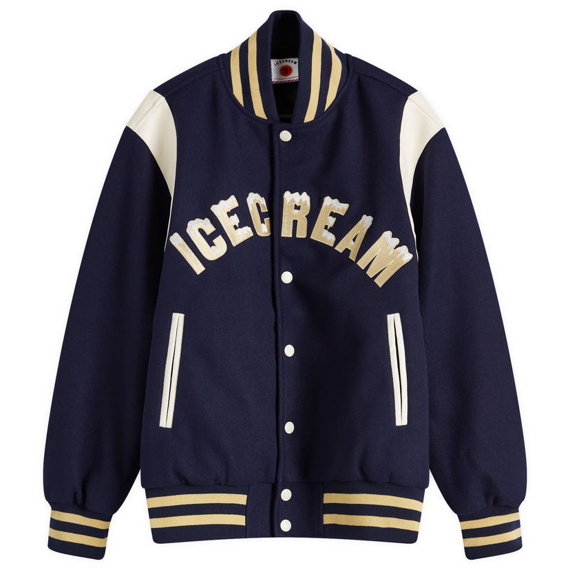 Bomberjacka BBC IceCream Drippy Varsity Jacket, Size Medium Mörkblå | IC24301-NY