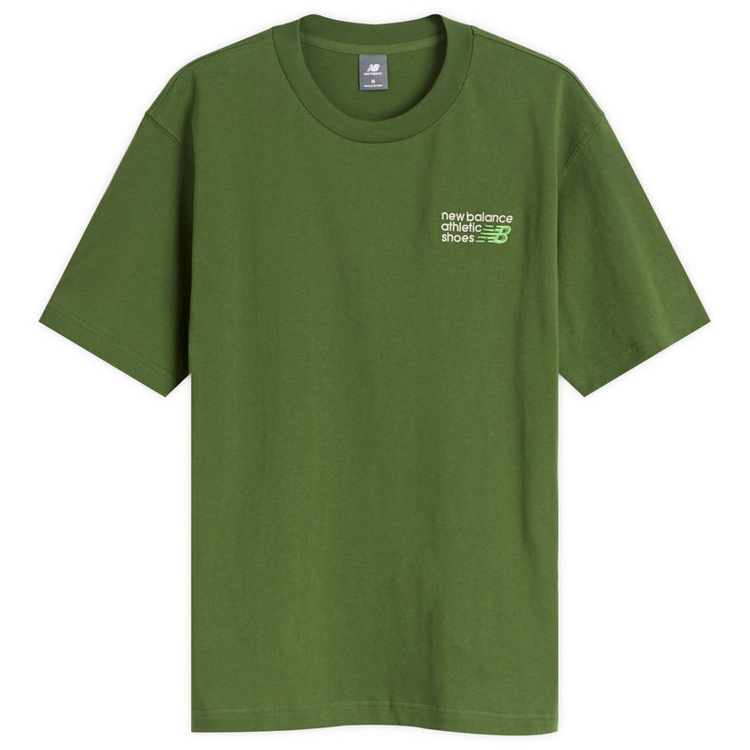 T-shirt New Balance Athletics Premium Logo T-Shirt Grön | MT41908-DAE