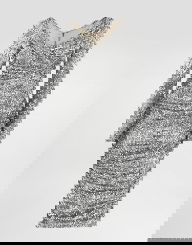 Klä Dolce & Gabbana Draped Sequin Dress Collection 42 Metallisk | F60EMTFLSMCS0998, 0